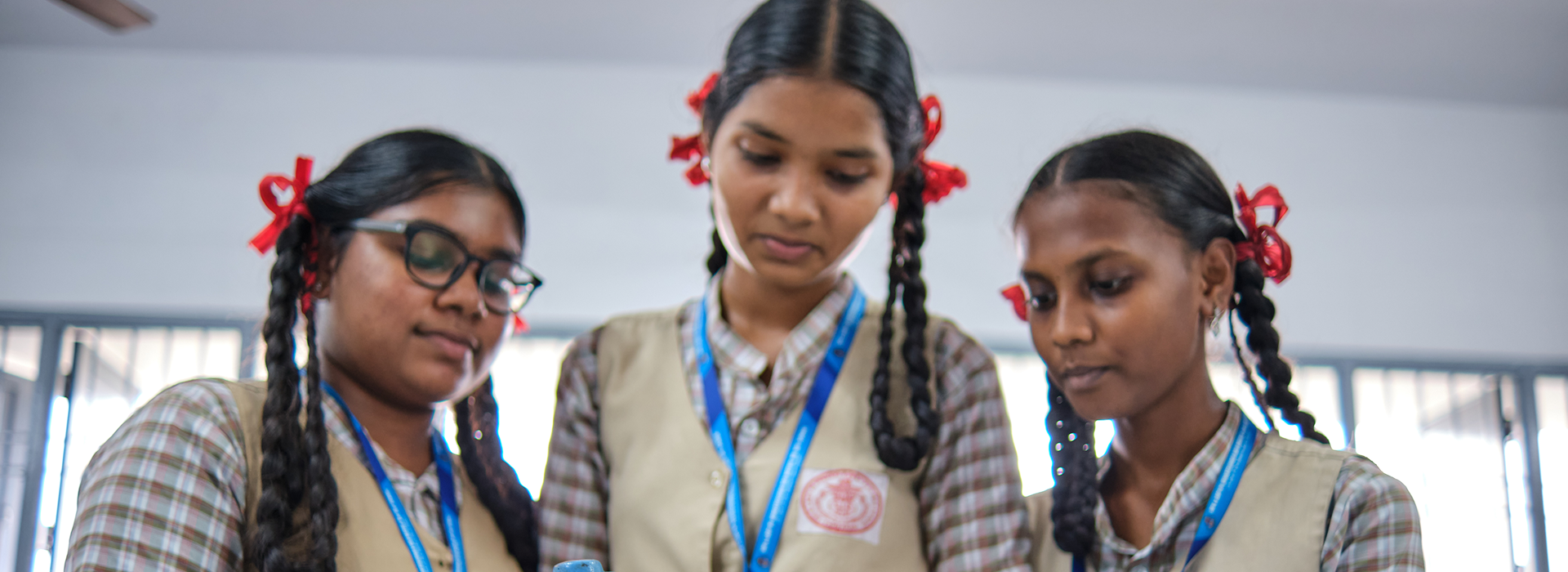 Students playing sports
